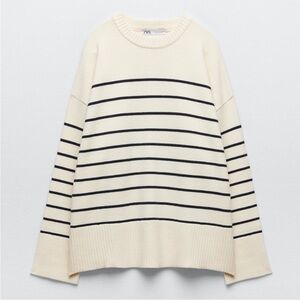 Zara Striped Knit Sweater S